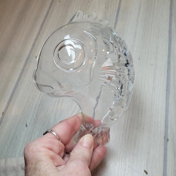 Vintage Fish Shaped Glass Dish Catch All Studio Nova Japan Small Bowl Art Glass - Picture 4 of 11